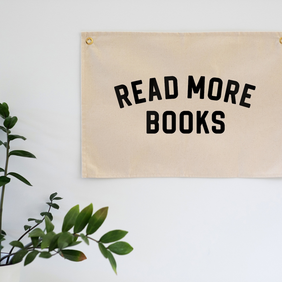 Read More Books Modern Canvas Banner