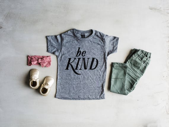 Be Kind Youth and Toddler Tee Positive Kindness Shirt for | Etsy
