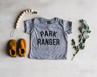 Park Ranger Baby T-Shirt • Unique Typographic Style Baby Tee For Outdoorsy Babies • Trendy Baby Girl Or Boy Infant Tee • FREE SHIPPING