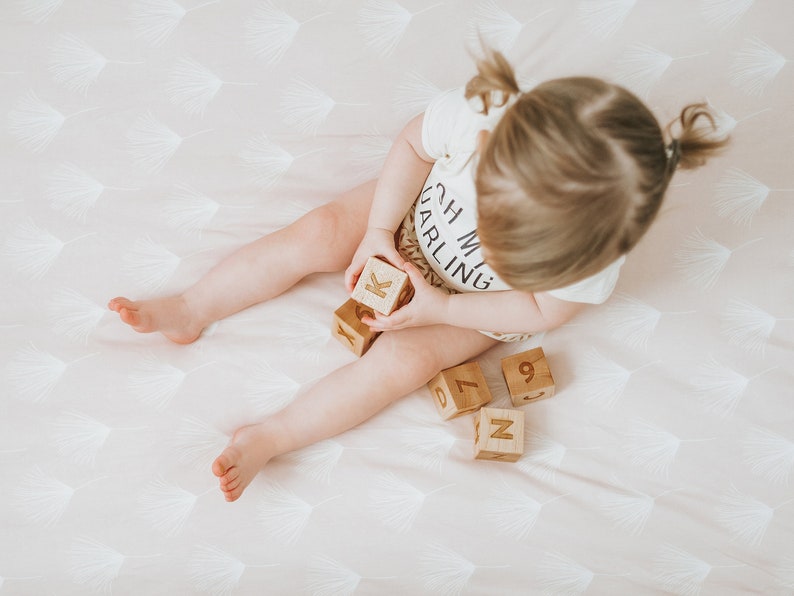 Custom Name Wooden Blocks Handmade Personalized Blocks on Solid Wood Montessori Wooden Toy & Nursery Decor Handmade in USA image 5