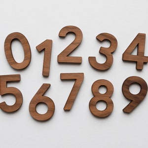 Custom Wood Numbers Unfinished Wooden Numbering Small to Large Sizes  Premium Wooden Numbers Single Laser Cut Wood Numbers 