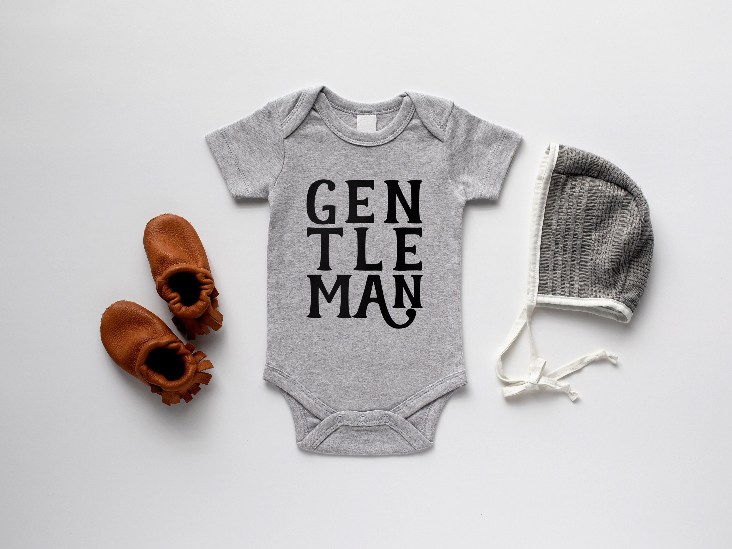 Bodysuit Modern Organic Baby Clothes Gentleman Organic Baby