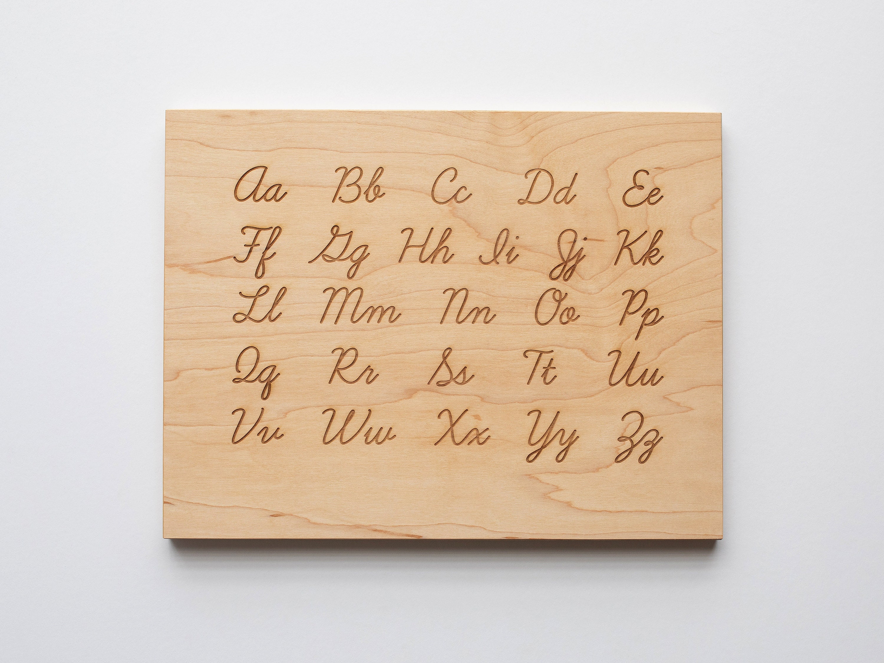 BeginAgain Wooden Alphabet Tracing Board Lowercase