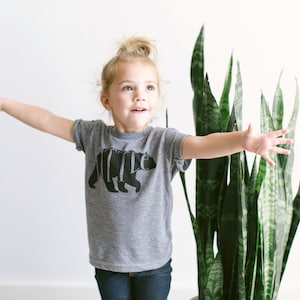 Little Bear Toddler Tee • Unique Kids Clothes • Hand Lettered Bear Design • Unique Little Bear Clothes for Brother or Sister • FREE SHIPPING