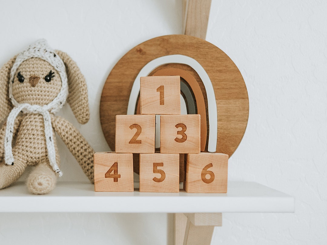 Baby And Toddler Unisex Beechwood, Wooden Alphabet Blocks Toy Set, Hallmark Baby