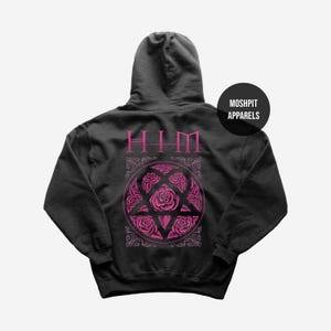 HIM Hoodie - Dark Light Album - Rockmusikkläder - Fanmerchandise