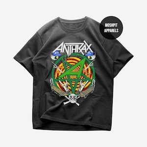 Anthrax T-Shirt - Persistence Of Time Album - Metal Music Tee - Fan Merch