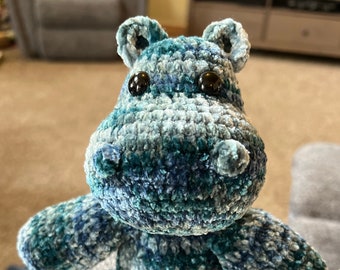Hippo amigurumi crochet PATTERN - beginner friendly - instant download PDF pattern in English