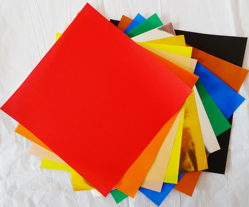 Download Origami Paper 100 sheets of mixed solid colored 4.5 inch | Etsy