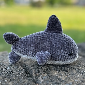 Baby shark - Plush baby shark crocheted toy - FINISHED amigurumi shark cuddly toy