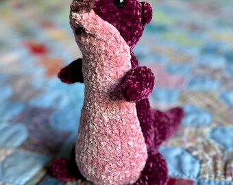 Crocheted River Otter Plush Toy: Velvet Amigurumi Cuddle Toy