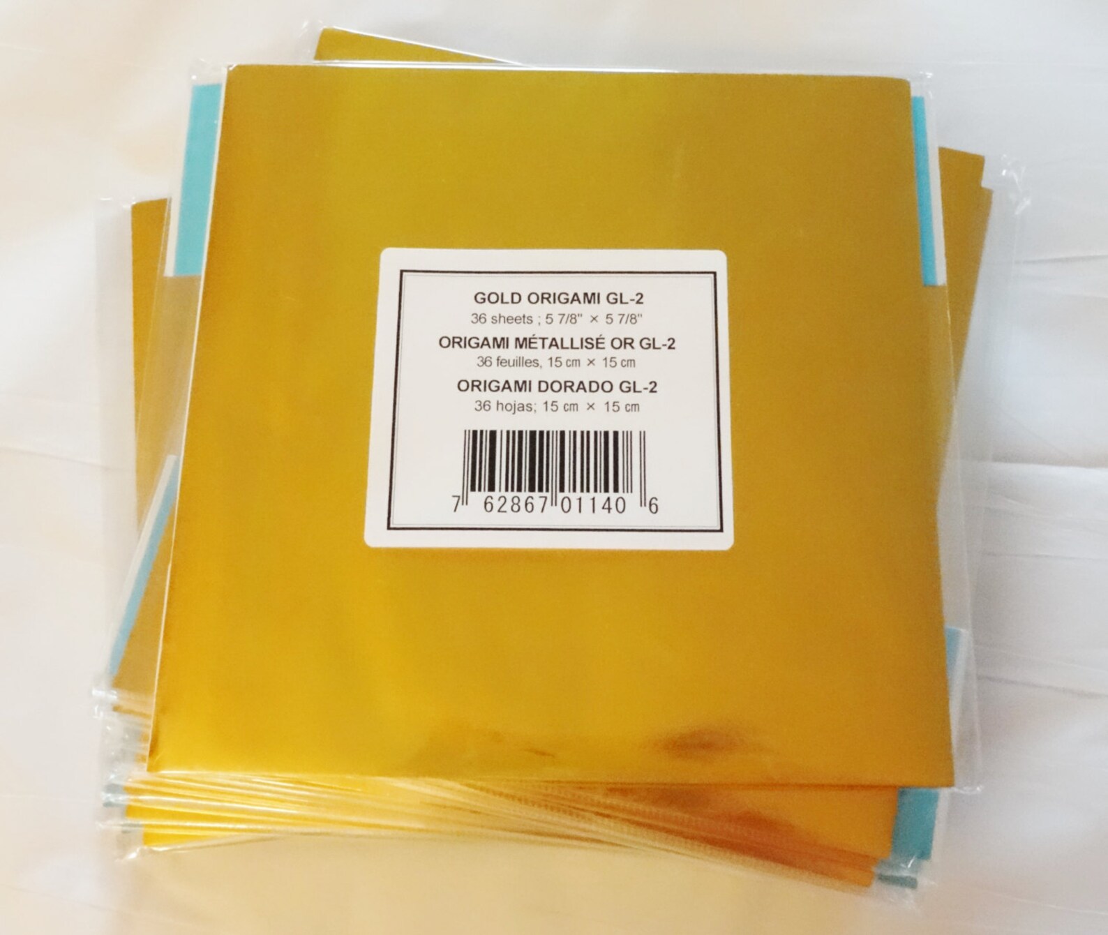 Origami Paper 36 sheets of GOLD foil 6x6 inch Japanese Etsy