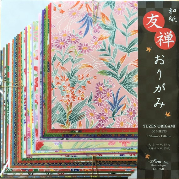 Chiyogami Origami Paper 30 Sheets Of 15cm Yuzen Chiyogami Origami Paper 6 Inch Washi Origami Paper