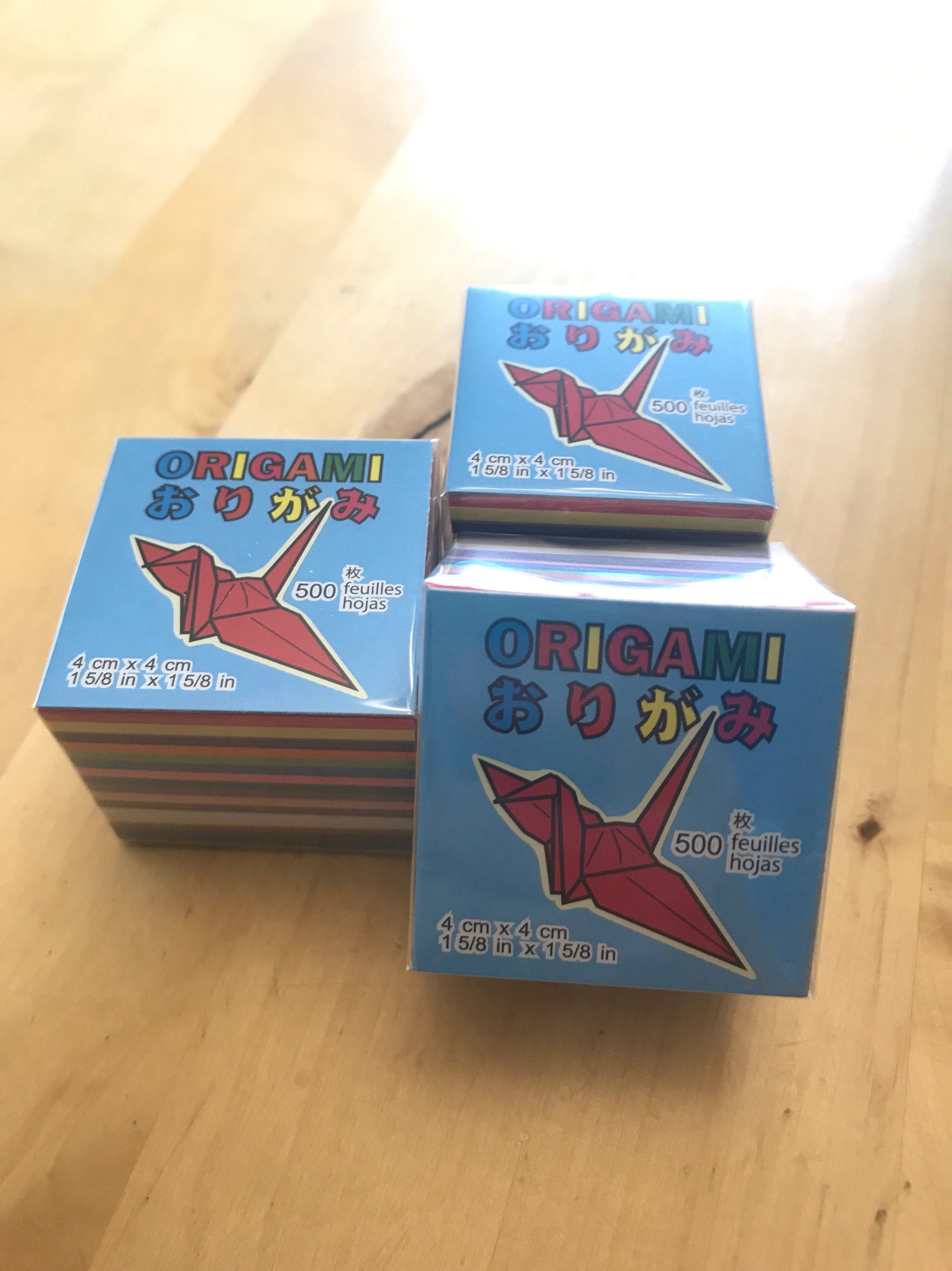 Origami paper - 500 sheets of mini (1.5 inches) Japanese origami pape…