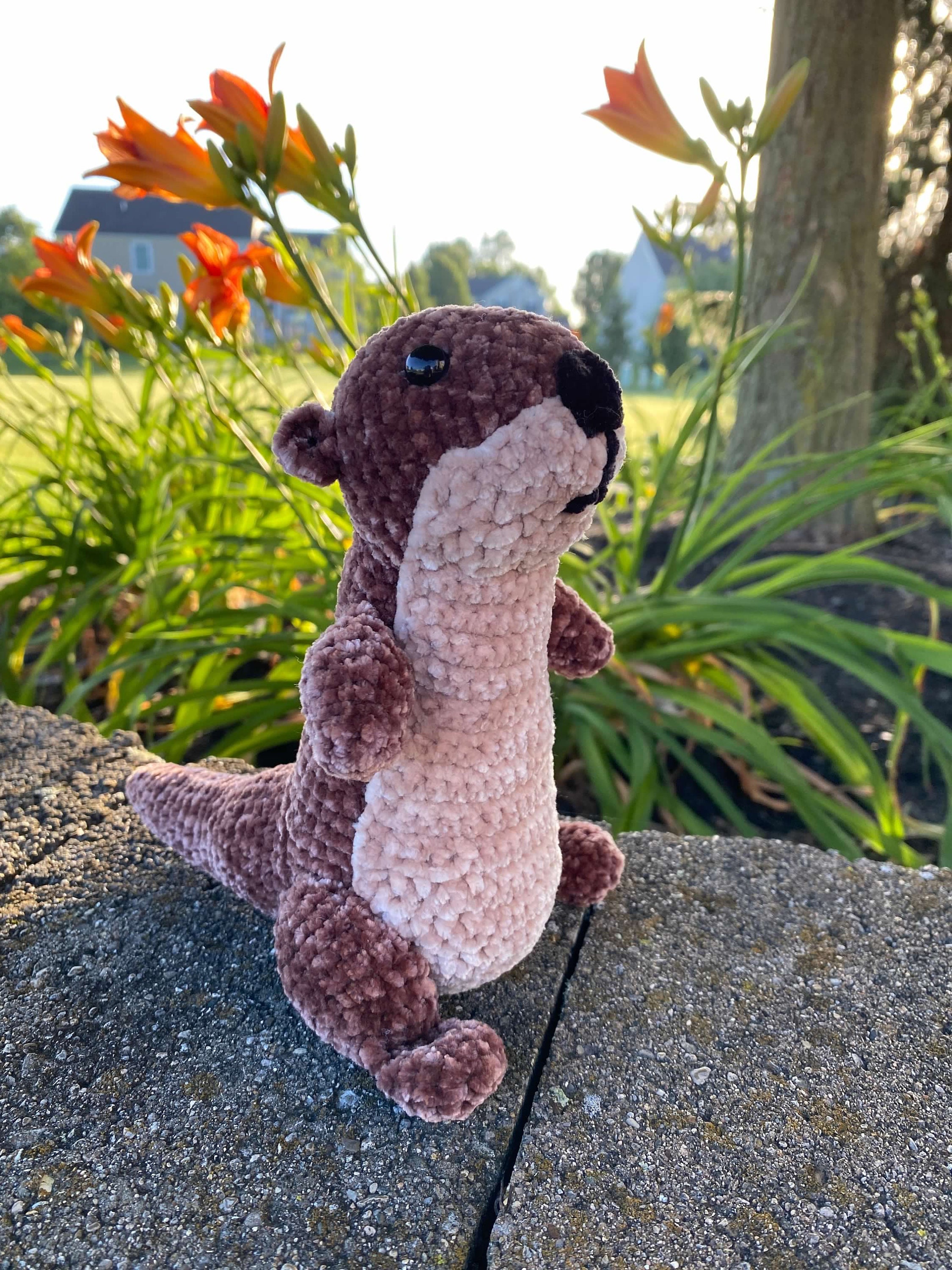 30 Otter Crochet Patterns for Cute Gifts, Nursery Decor, and Pocket-Sized Amigurumi 33 Mr. Swimmy River Otter Pattern