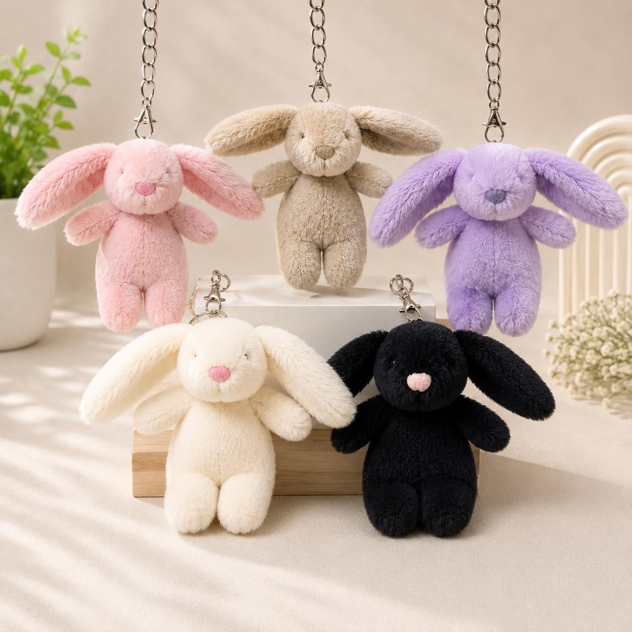 Rabbit Keychain - Etsy