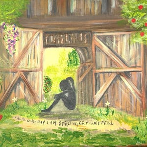Vertraute Ruheoase – Acrylmalerei auf Leinwand Bild 2