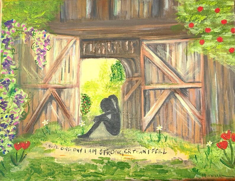 Vertraute Ruheoase – Acrylmalerei auf Leinwand Bild 2