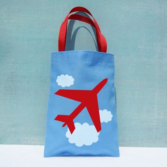 Items similar to Airplane Favor Bags Set of 6 Airplane Party Goodie