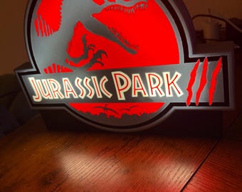 Jurassic Park 3 LED Light Box