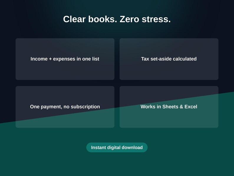 Freelance Income and Expense Tracker Google Sheets, Self Employed ...