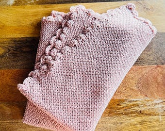 Acorn Baby Blanket - Handmade Crochet Baby Blanket - Made To Order