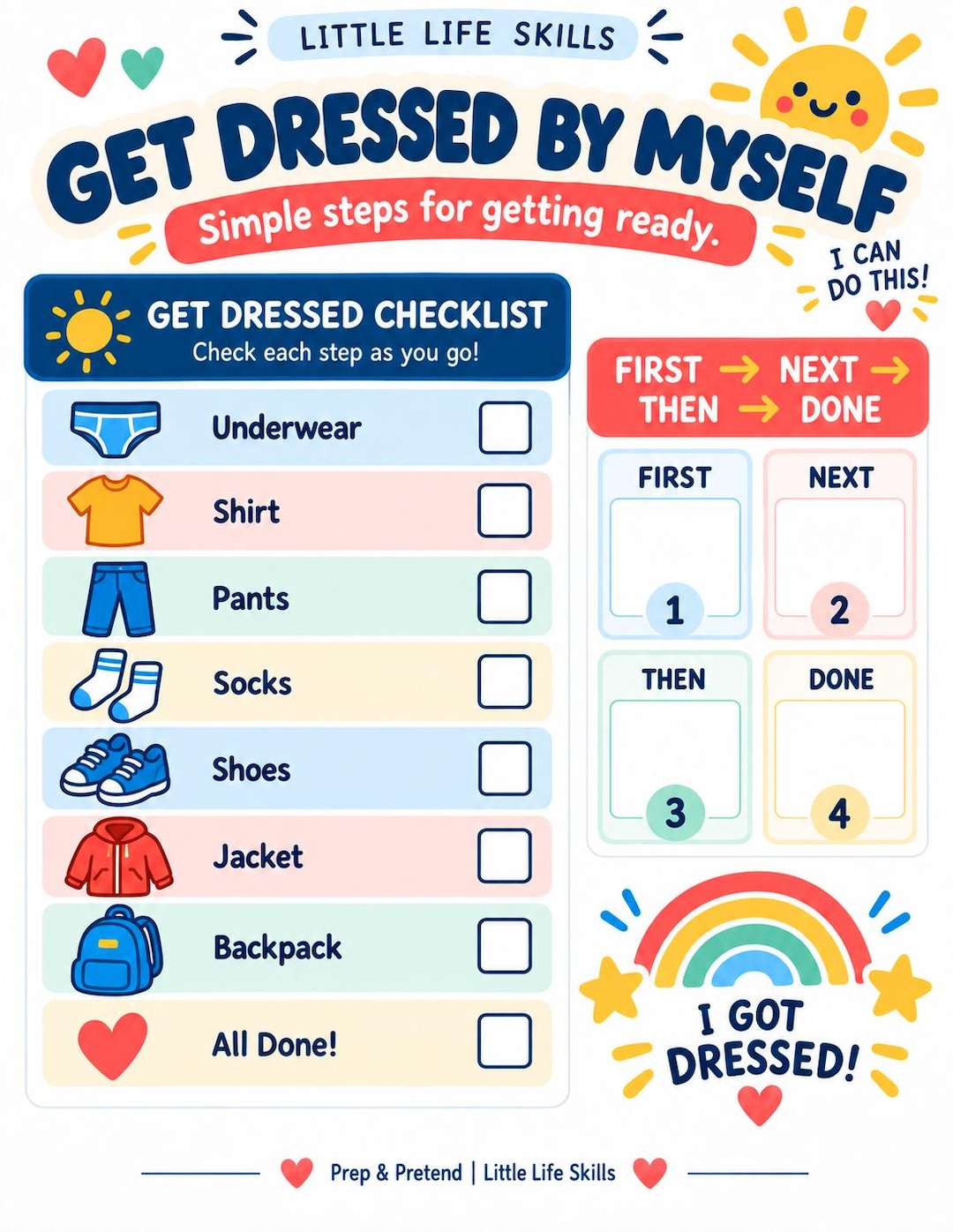 Get Dressed by Myself printable preview