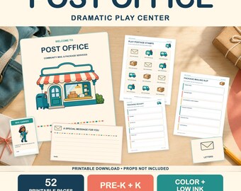 Post Office Dramatic Play Printables for Preschool & Pre-K