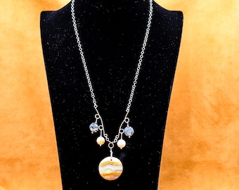 Jupiter and Moons One of a Kind Necklace