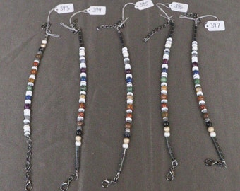 Resistor Color Code Bracelet with Binary Number Spacers