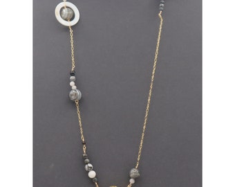 Solar System Planet and Moons Necklaces and Glasses Holders with Semiprecious Stones
