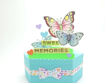 Flying Butterflies platform popup card, Springtime, Sweet Memories