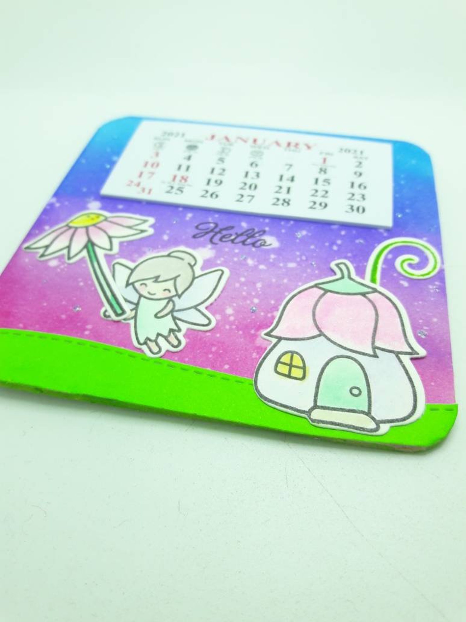 2021 Fairy Calendar whimsical fairy garden calendar mini | Etsy
