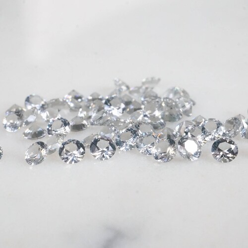 3mm Carbon Gray Nano Gemstones. Light Gray Gems. Lab Grown - Etsy