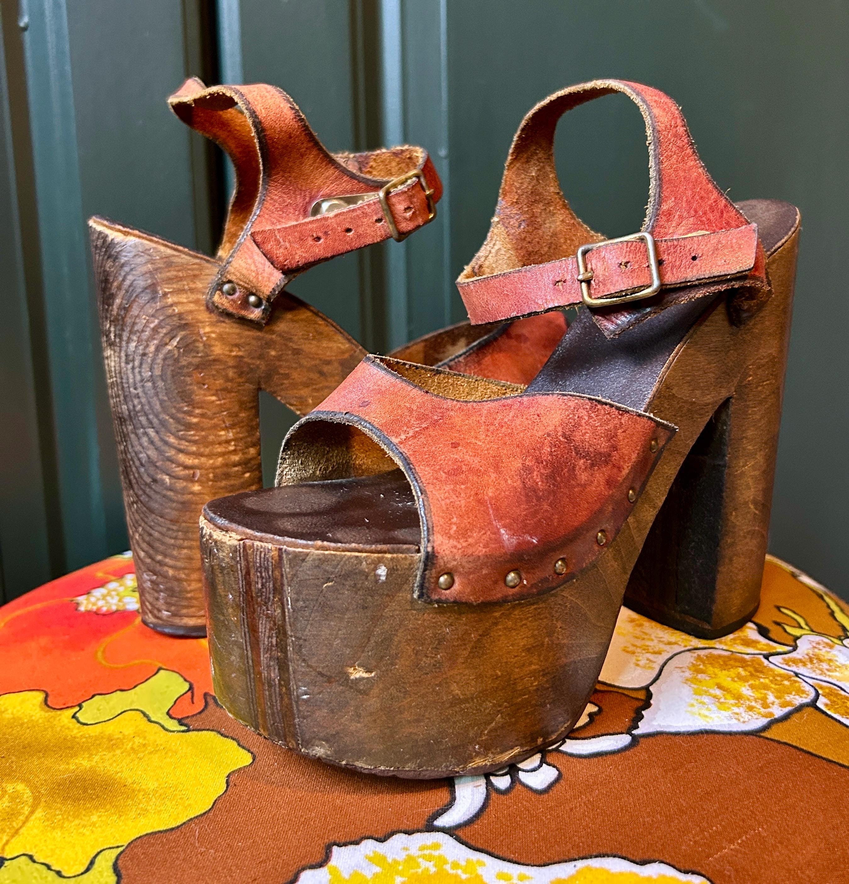 High Heel Sandals Cherokee Shoes From The 80s Vintage CHEROKEE Of