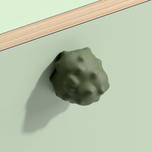 Meteorknopp: Skåpknopp i texturerad sten | Färgglad lådhandtag | Möbelhandtag | Lekfull heminredning