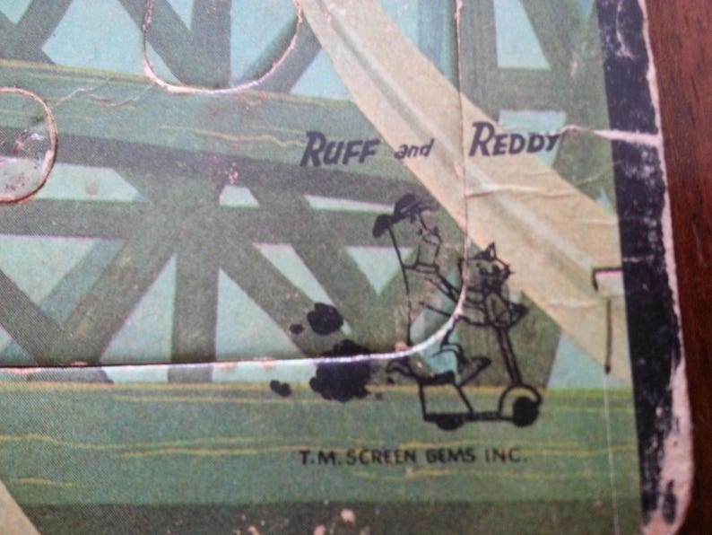Vintage Ruff and Reddy frame tray puzzle