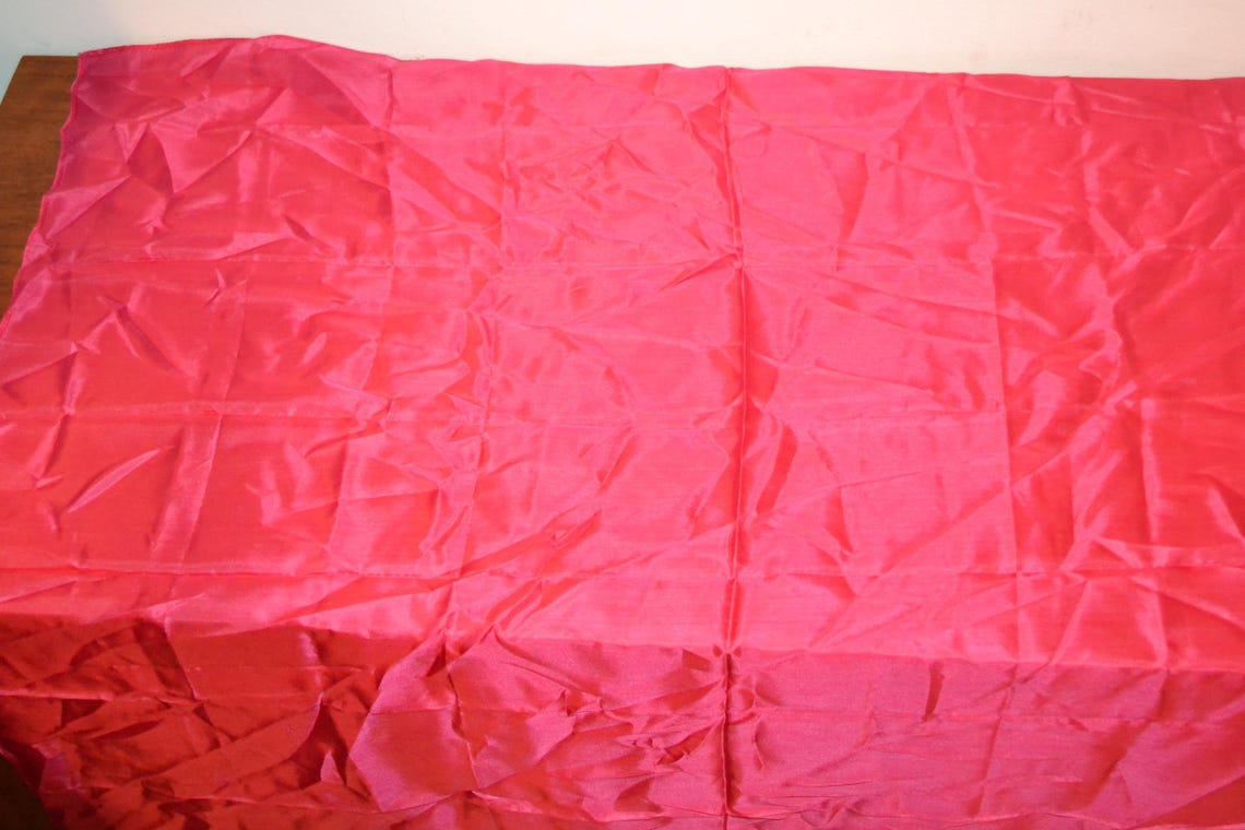 Schönes Vintage Seiden  Tuch 70er Jahre Halstuch Pink   Retro Mid Century Vintage Clothing Second Hand Wear Shabby Chic, foto 3 di 3