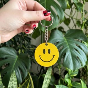 Bulk Smiley Face Keychain Blanks