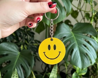 Bulk Smiley Face Keychain Blanks