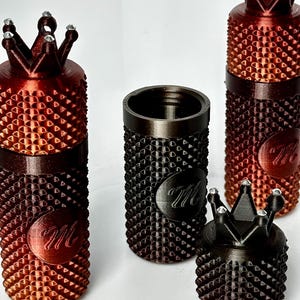 Espresso Studded Crown Keychain Accessory