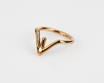 Simple Gold Ring,Stack Ring, Stacking Ring,Gold Ring, Thin Gold Ring, Simple Gold Ring, Dainty Gold Ring-Friendship Ring