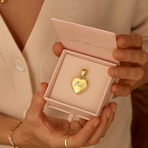 Heart Locket Pendant with Initial Personalized Engraved Locket  Custom Bridesmaid Gift Photo Memorial Gift Pet Gift Dad Gift Family Gift