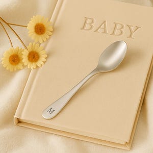 Personalized Sterling Silver-Plated Baby Spoon Gift Silver Spoon Baby Shower Gift For Newborn Birthday Gift For New Moms Baby Shower Gift