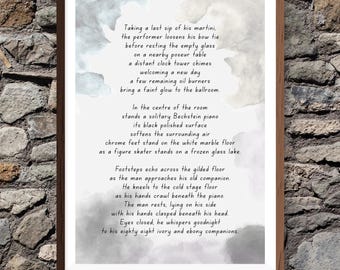 Quando a Sala Esvazia | Poesia para Piano de Salão - Impressão e Download Digital por R. Stephen
