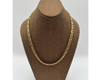 Miriam Haskell Necklace Gold Tone Vintage Chain 16” Choker Balls Classic