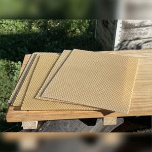 Beeswax Sheets for Candle Rolling 24x20cm | 100% Pure Wax From Our Own Hives | Small Candles, Beekeeping, Free Shipping image 8