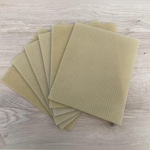 Beeswax Sheets for Candle Rolling 24x20cm | 100% Pure Wax From Our Own Hives | Small Candles, Beekeeping, Free Shipping image 4