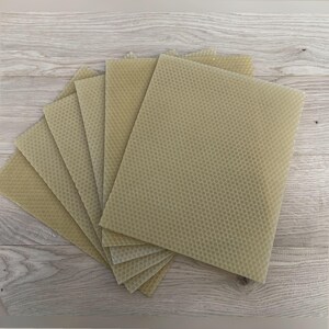 Beeswax Sheets for Candle Rolling 24x20cm | 100% Pure Wax From Our Own Hives | Small Candles, Beekeeping, Free Shipping image 3