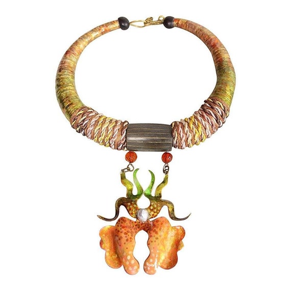 Alex & Lee Necklace 1970's Orchid Vintage